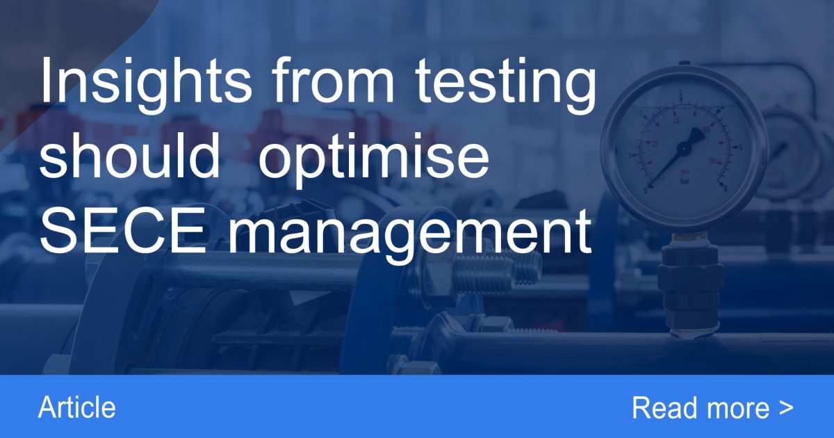 Insights from testing should optimise SECE management