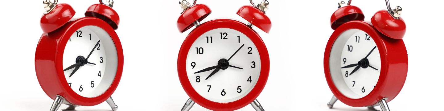 Red alarm clock